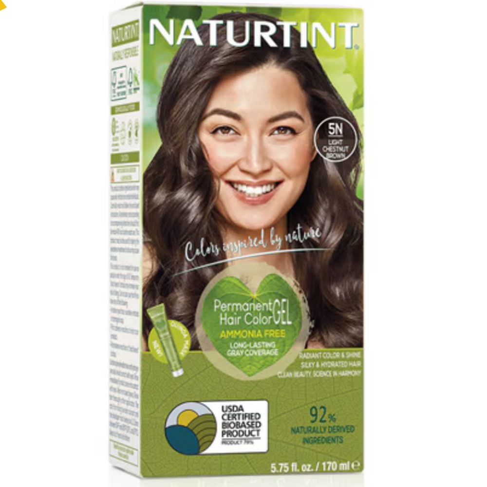 Naturtint 5N Light Chestnut Brown Permanent Hair Color Gel 170ml